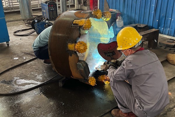 core barral welding process